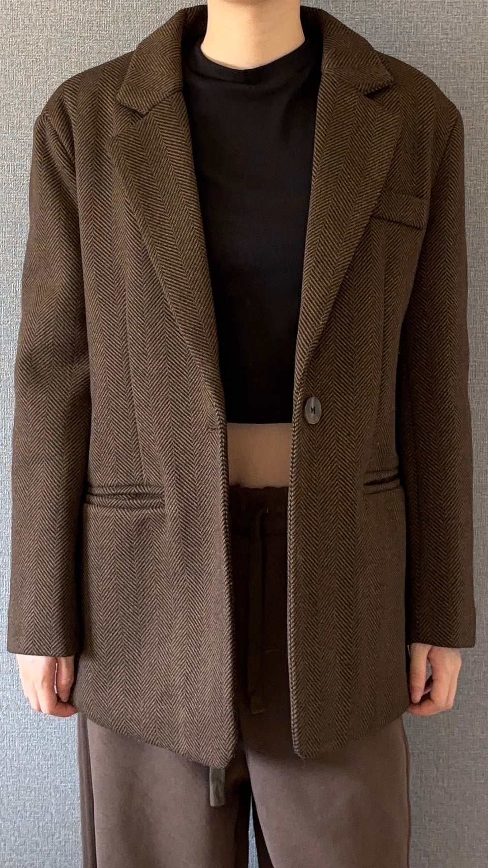 ウールライク・リラックスフィットブレザー s0814m-11