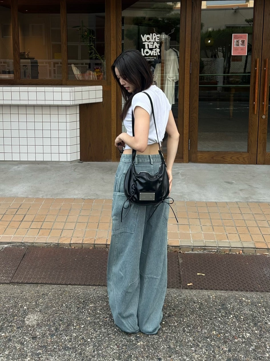 カーブストライプデニムパンツ OT-009