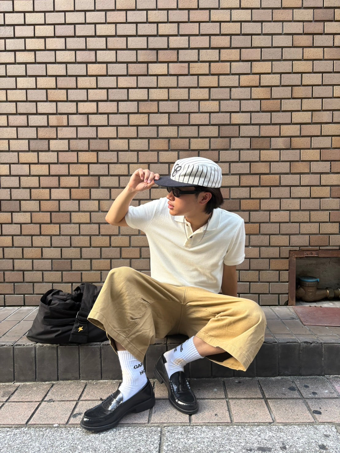 チノクロス・ワイドクロップドパンツ YT001