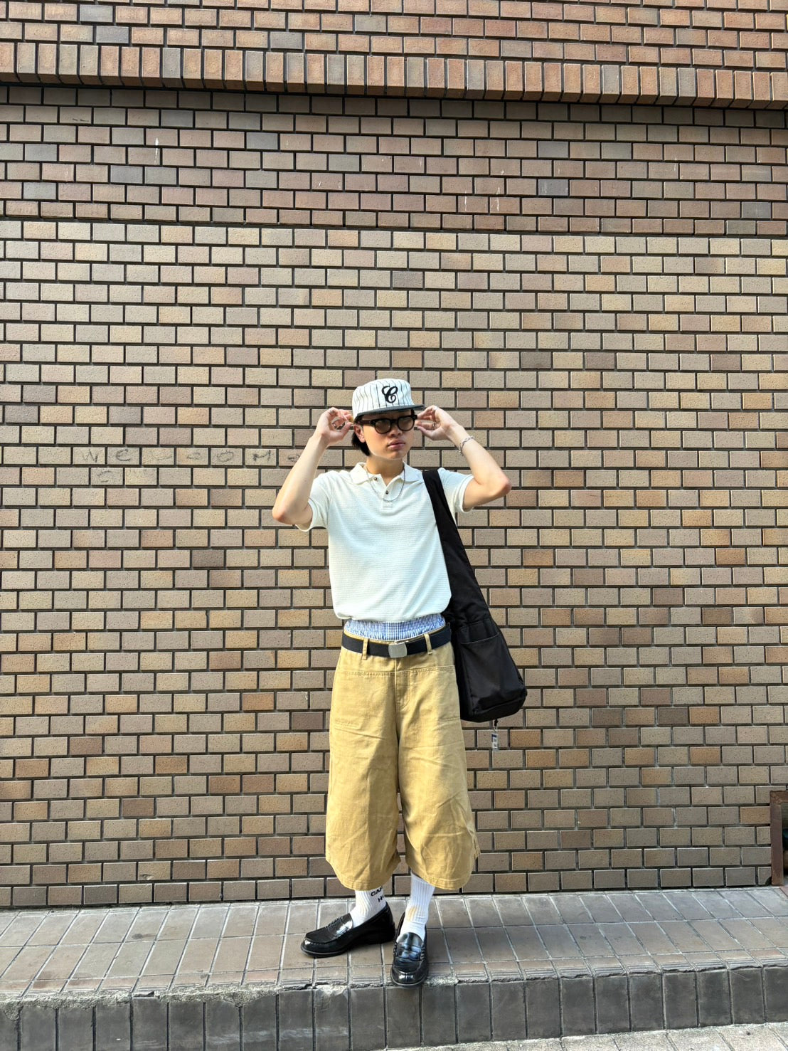 チノクロス・ワイドクロップドパンツ YT001