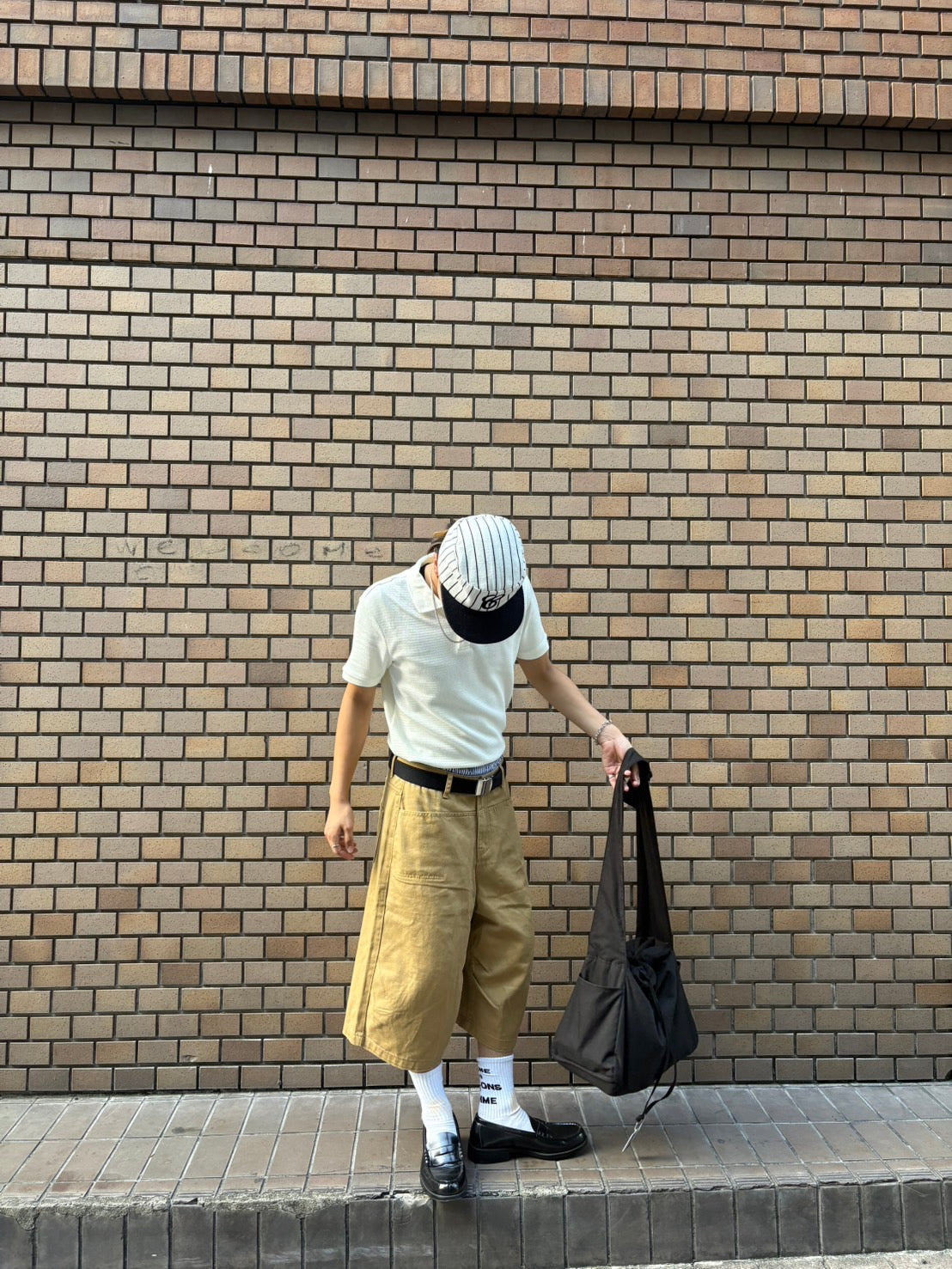 チノクロス・ワイドクロップドパンツ YT001