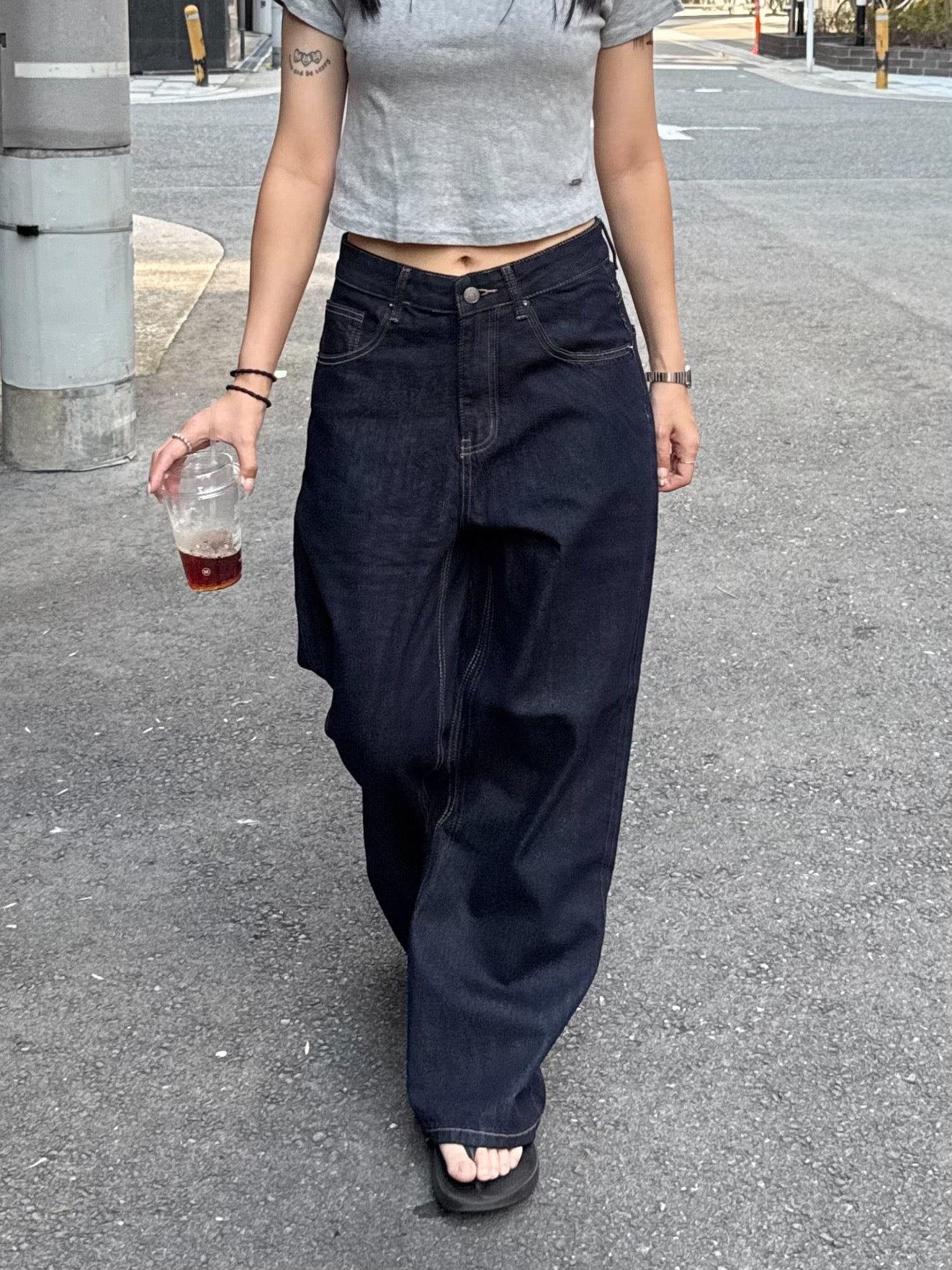 リジッドインディゴ・ワイドストレートフィットデニム TM-002