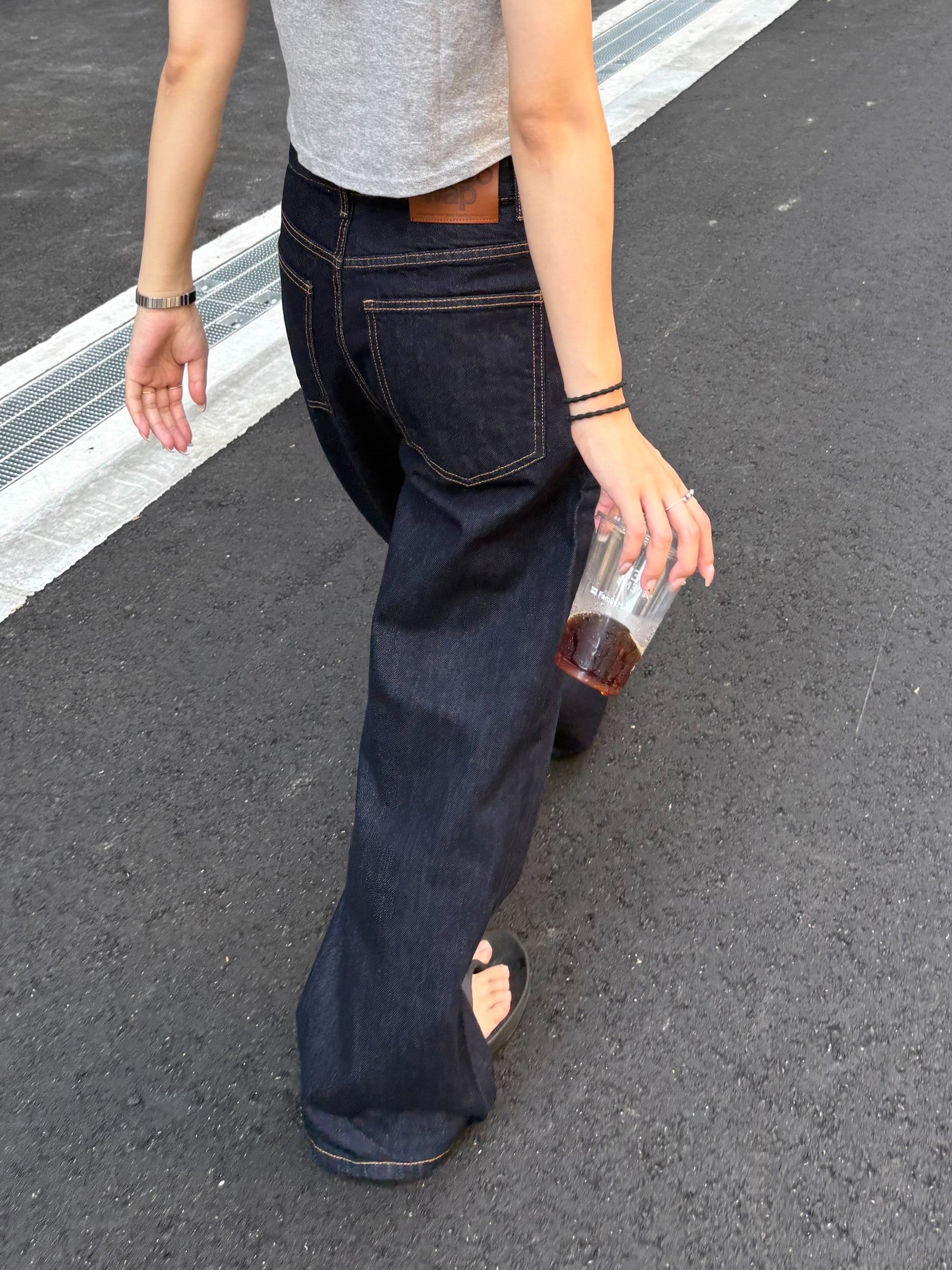 リジッドインディゴ・ワイドストレートフィットデニム TM-002