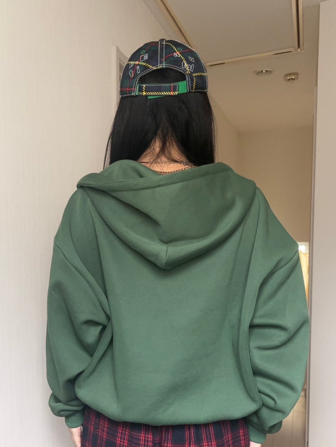 ヴィンテージライク・エンブレム刺繍ジップアップフーディー PC004