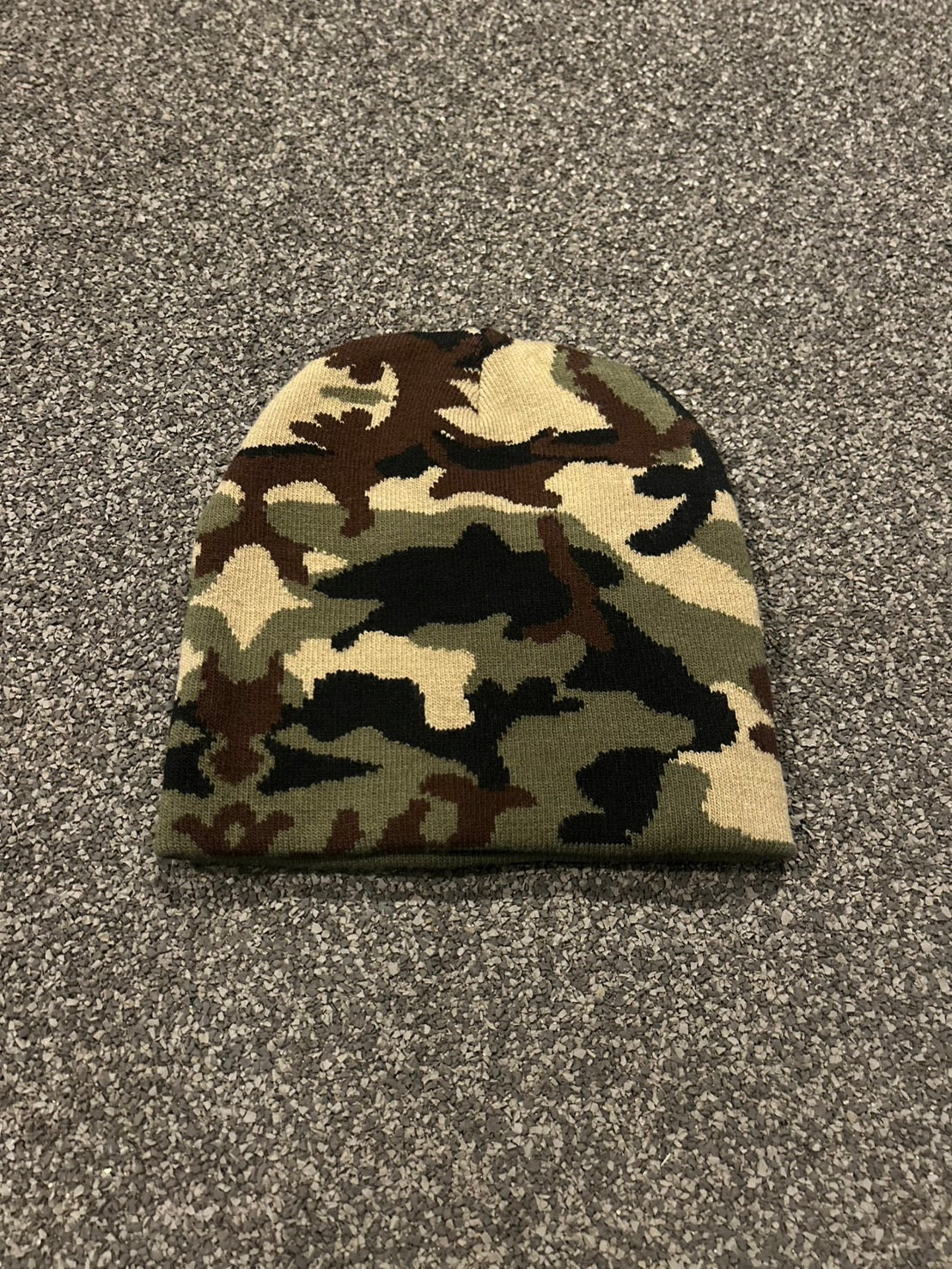 ウッドランドカモフラージュ・フォールドアップニットキャップ MI-10