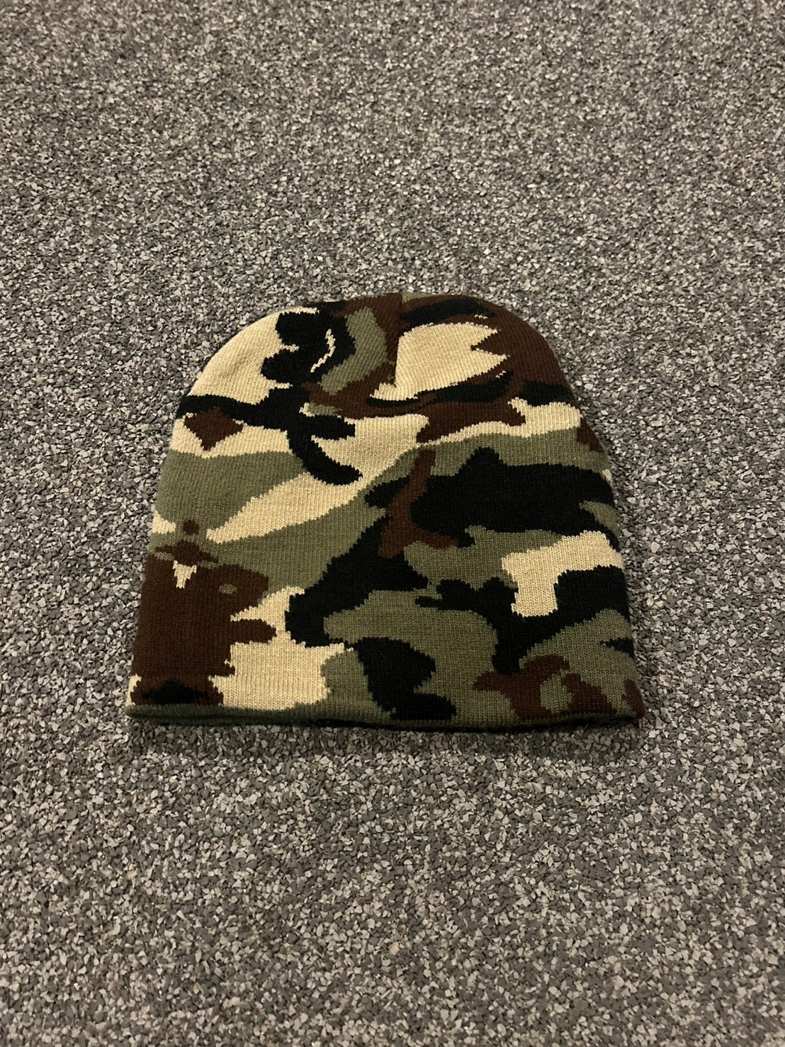 ウッドランドカモフラージュ・フォールドアップニットキャップ MI-10