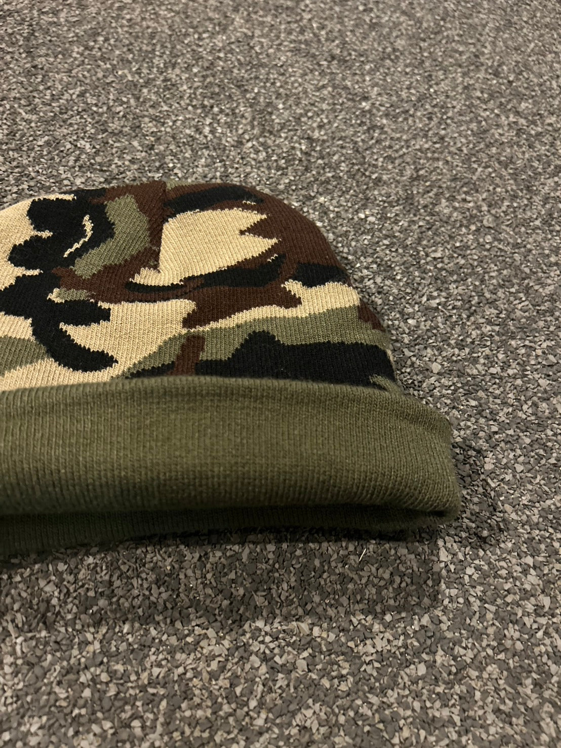 ウッドランドカモフラージュ・フォールドアップニットキャップ MI-10