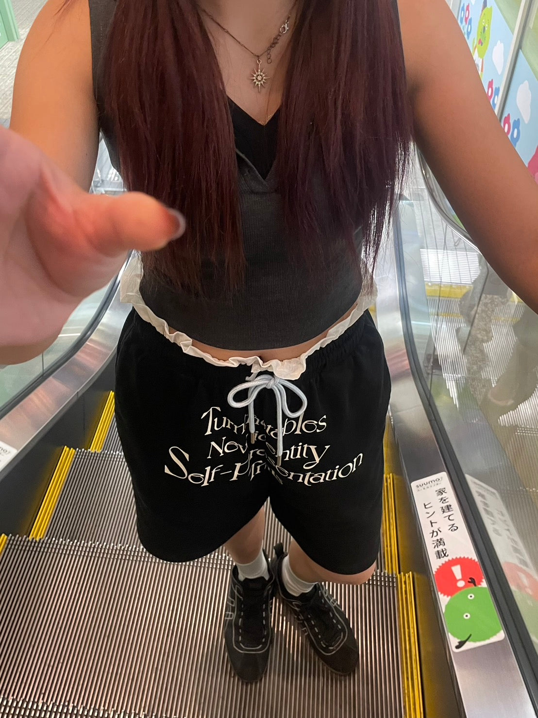 レイヤードスウェットハーフパンツ MW003