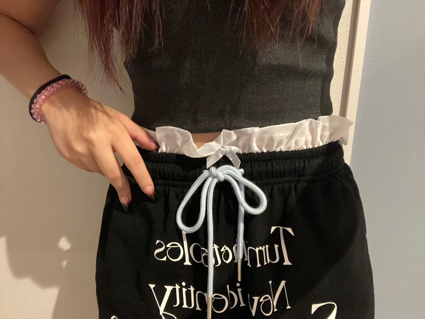 レイヤードスウェットハーフパンツ MW003