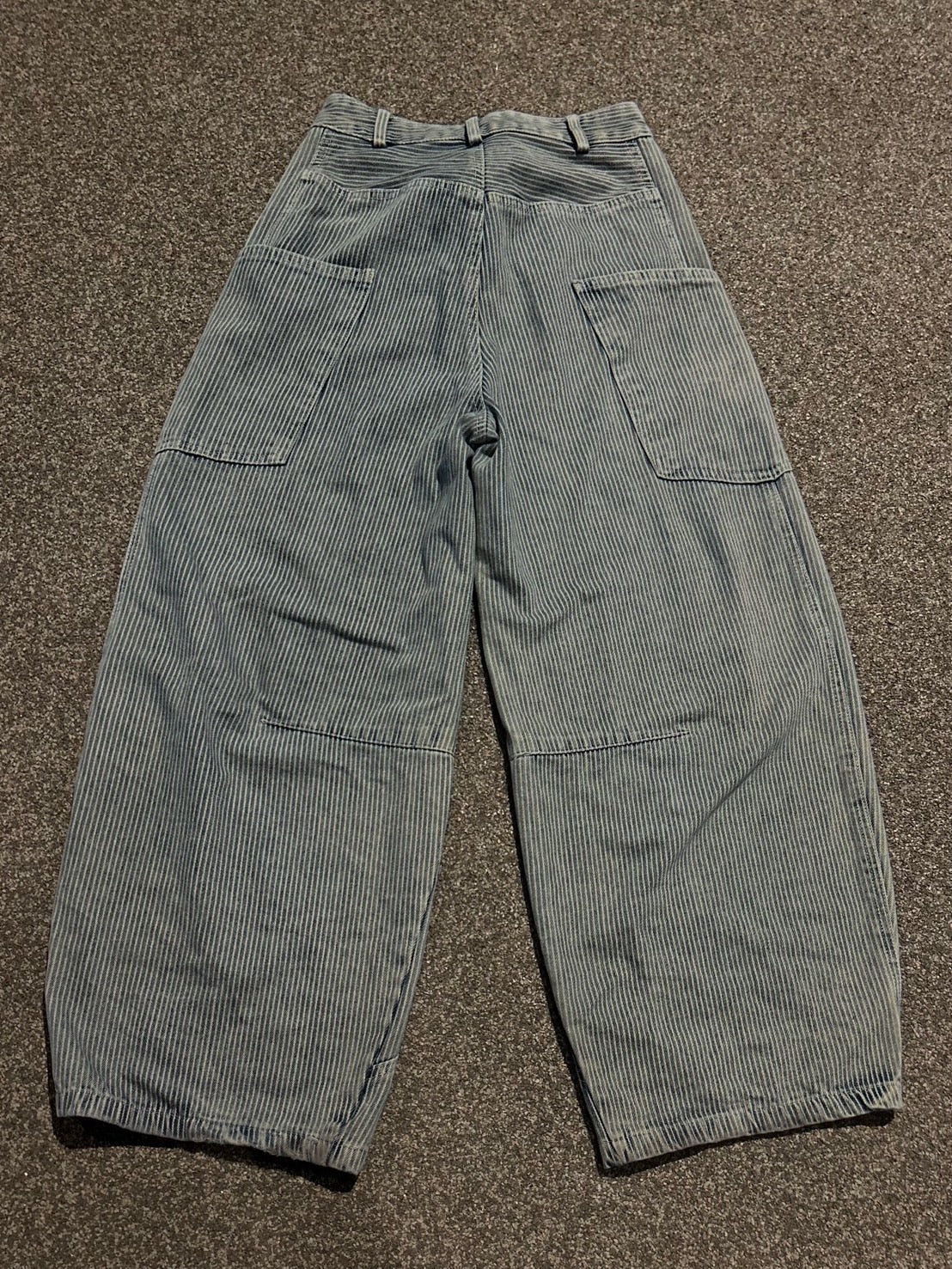 ハイウエストストライプワイドデニム MI-02