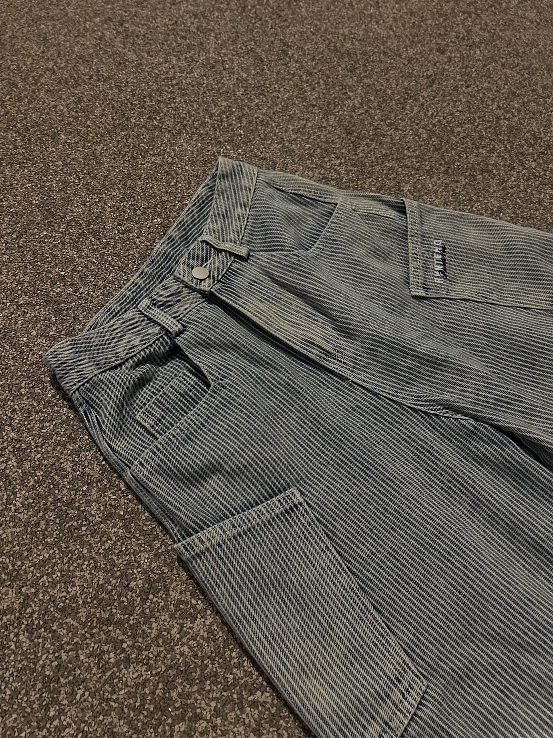 ハイウエストストライプワイドデニム MI-02