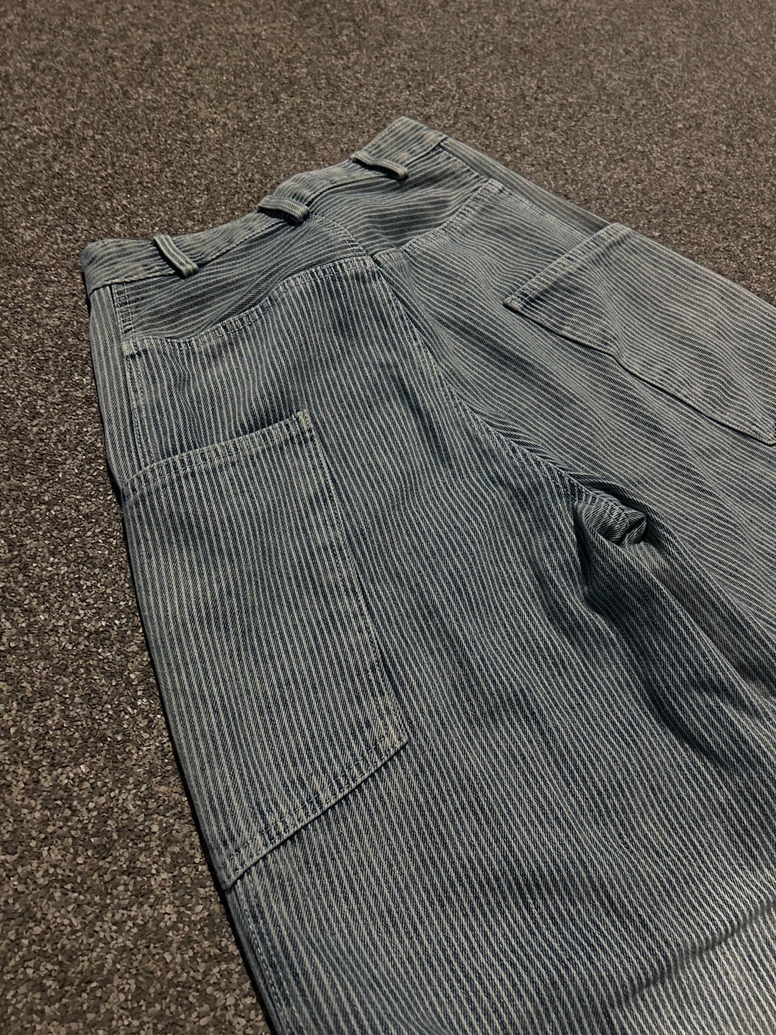 ハイウエストストライプワイドデニム MI-02