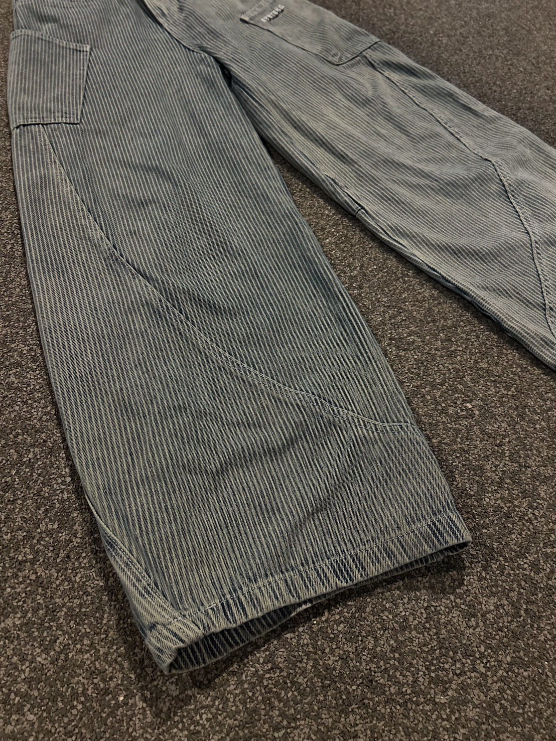 ハイウエストストライプワイドデニム MI-02