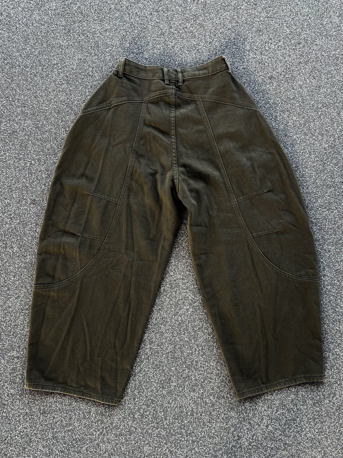 オリーブグリーン・ワイドカーブベイカーパンツ MI-11