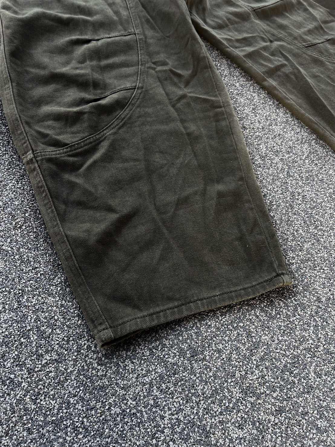 オリーブグリーン・ワイドカーブベイカーパンツ MI-11