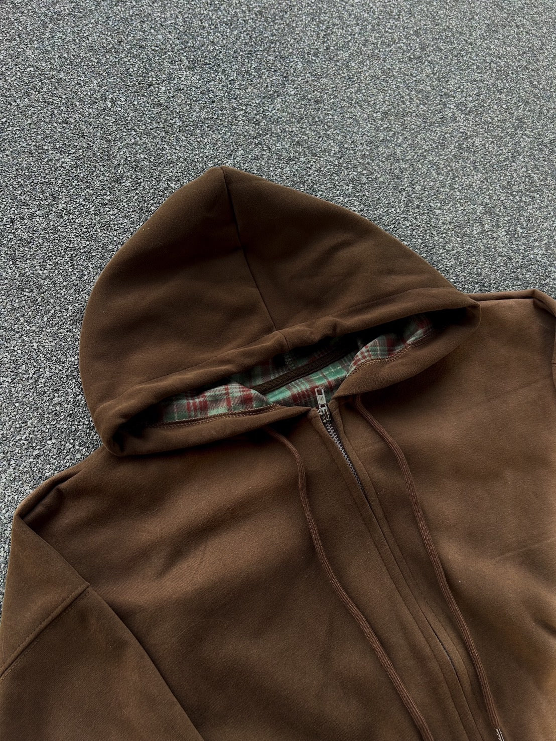 チェックライニング・ジップアップフーディー MI-12