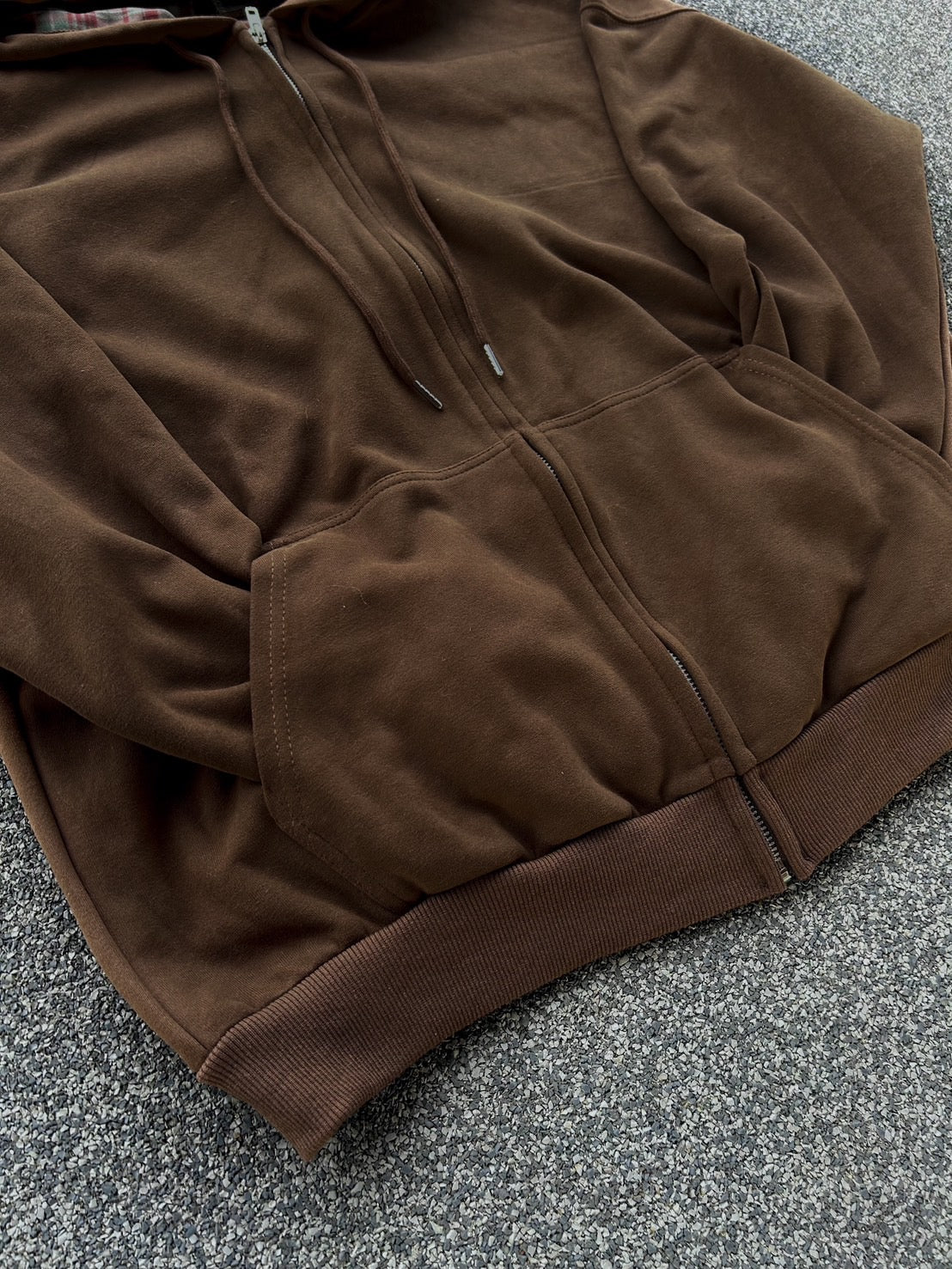 チェックライニング・ジップアップフーディー MI-12