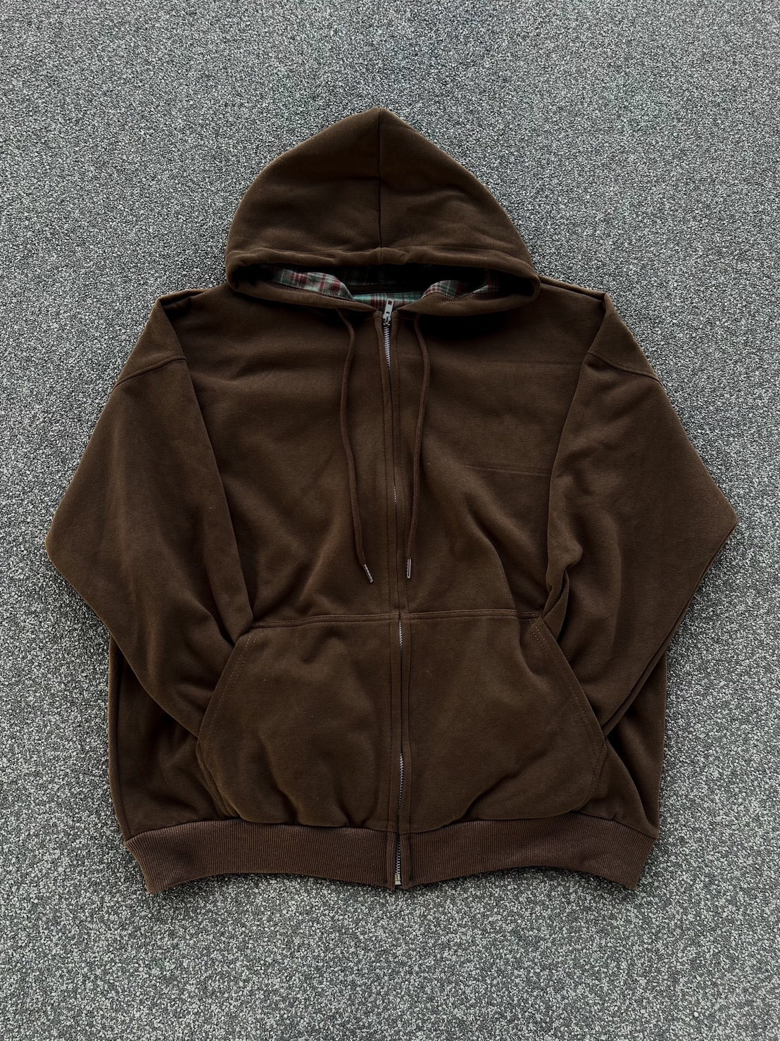 チェックライニング・ジップアップフーディー MI-12