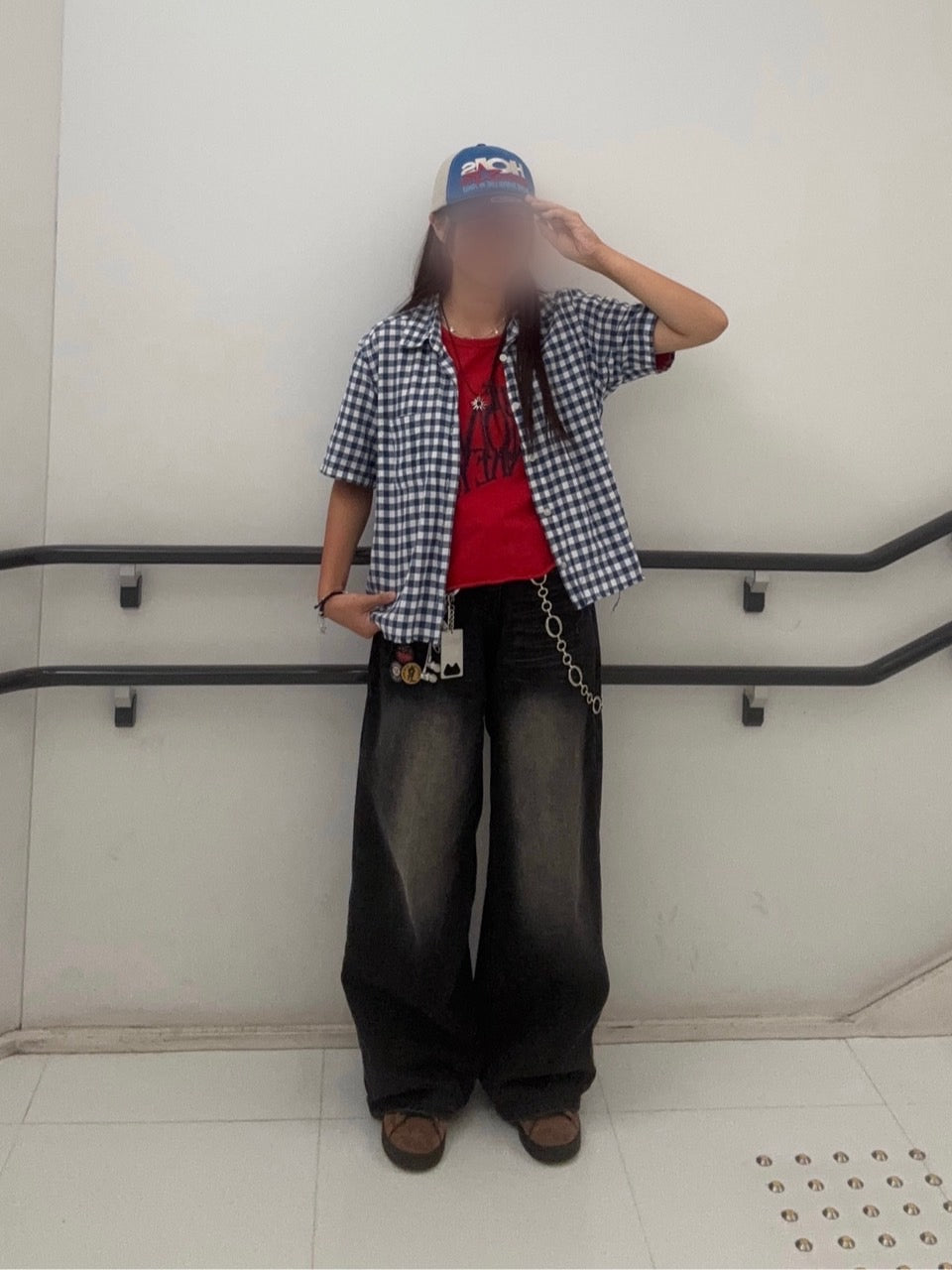 ホススター刺繍ユニセックスロゴキャップ EA002