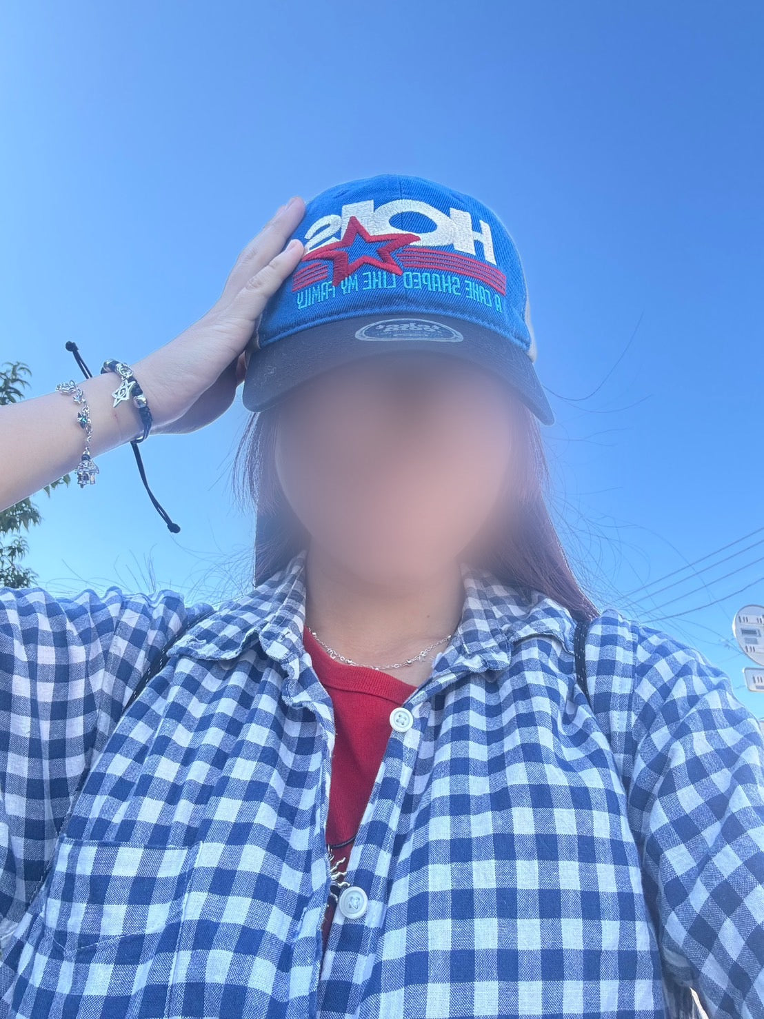 ホススター刺繍ユニセックスロゴキャップ EA002