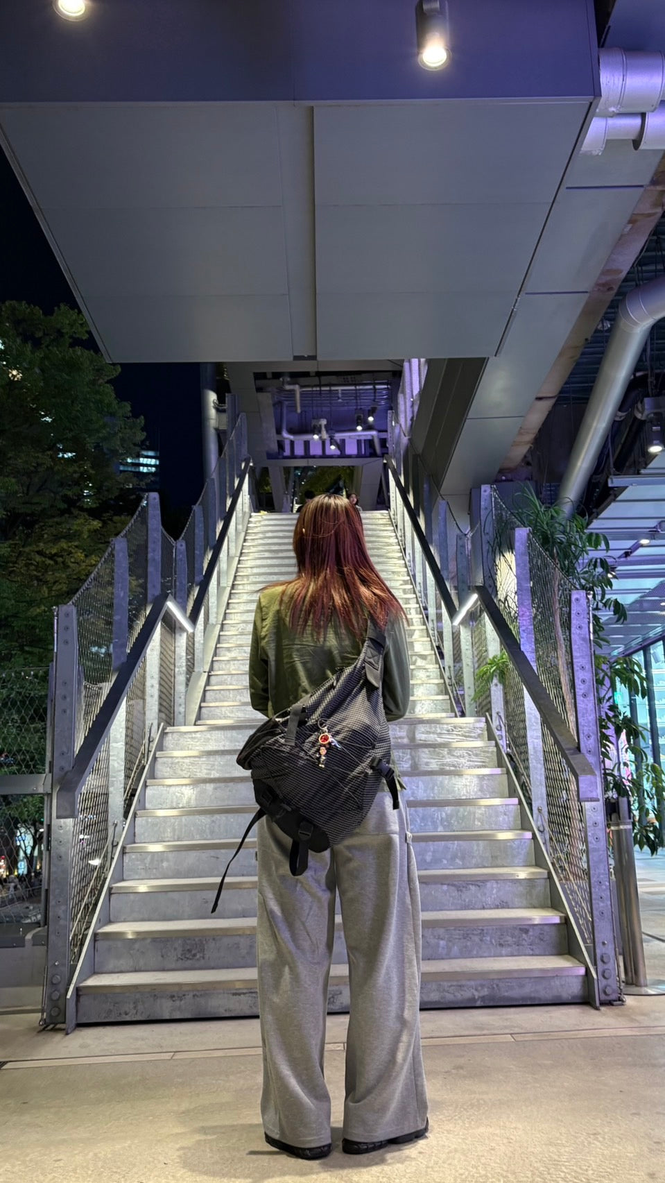 ヘザーグレー・スーパーワイドフィットスウェットパンツ WG002