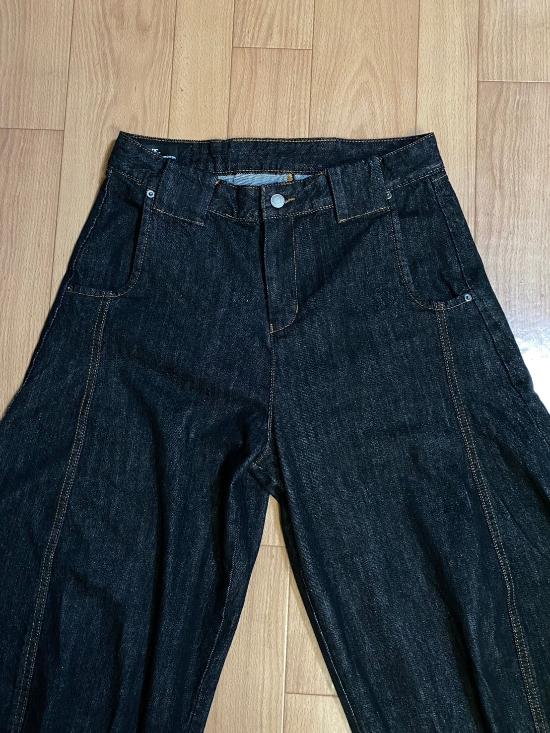 パネルドワイド・リジッドライクブラックデニム WG003