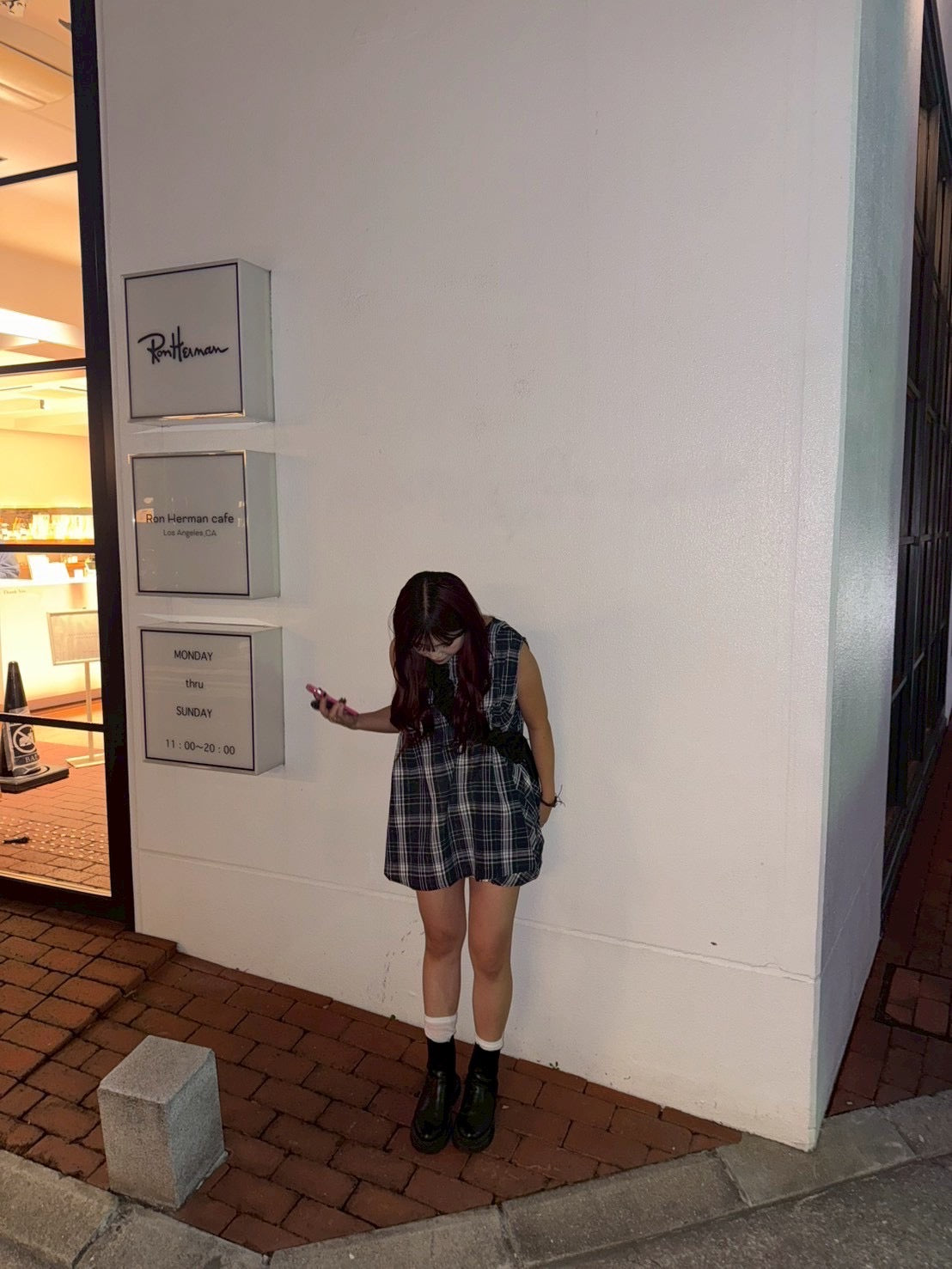 ブラックウォッチ・Aラインミニワンピース MW004