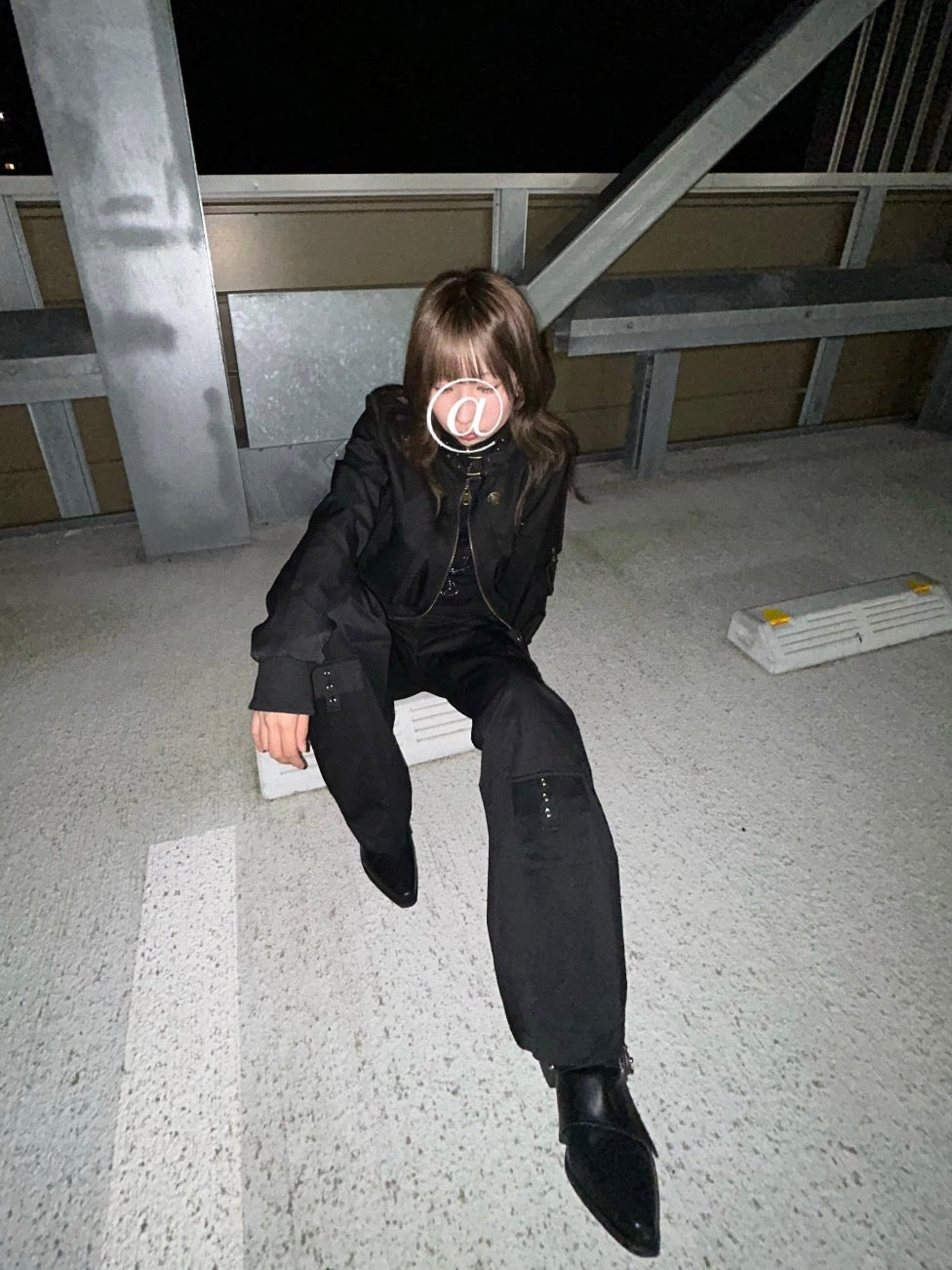 ベルトストラップフレアカーゴパンツ LLS005