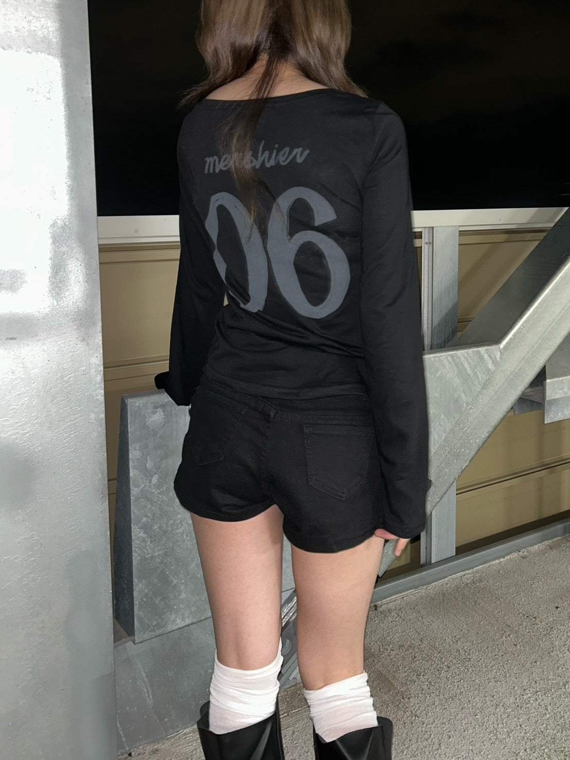 ナンバリングデザインロングスリーブカットソー LLS006