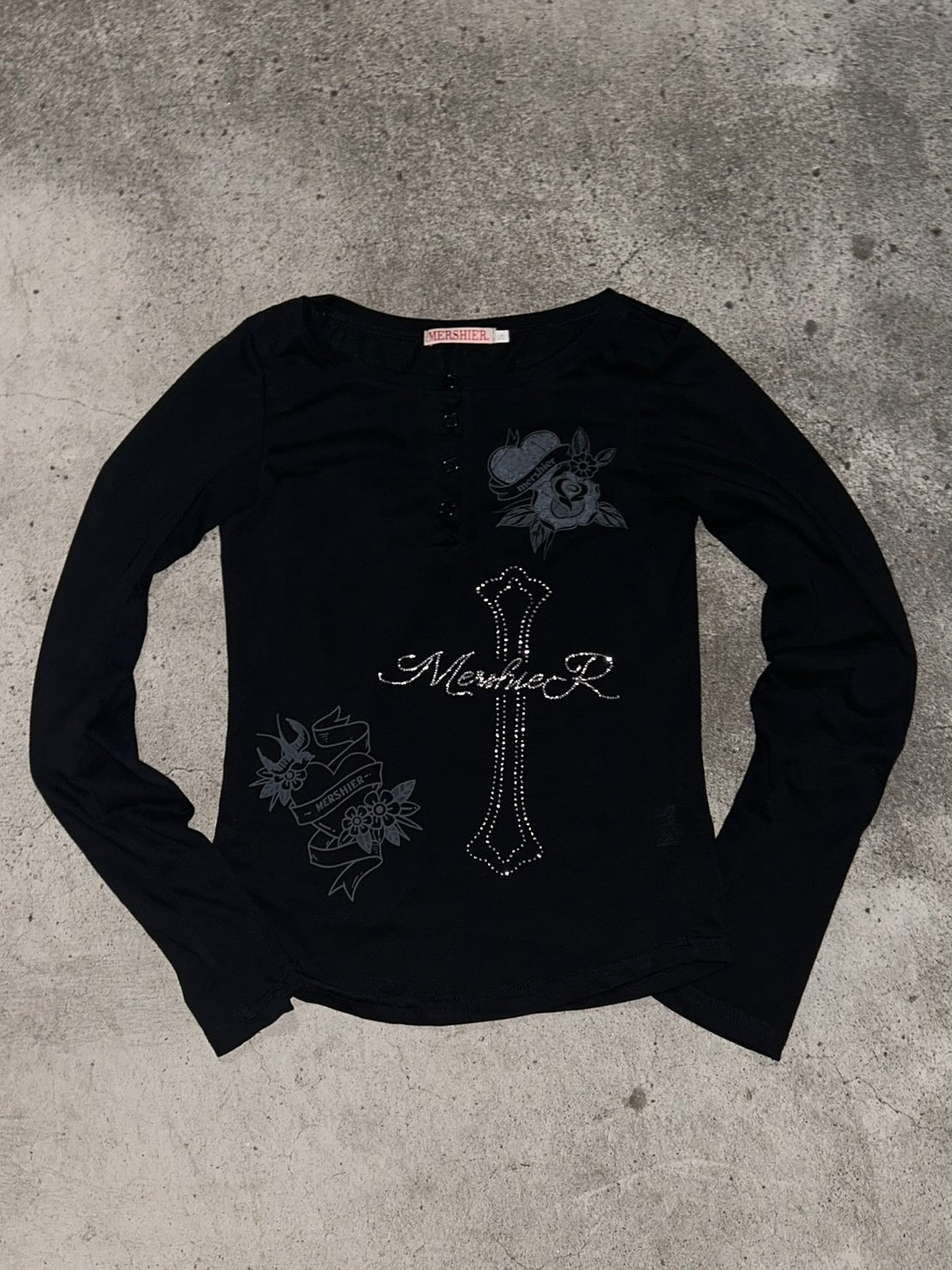 ナンバリングデザインロングスリーブカットソー LLS006