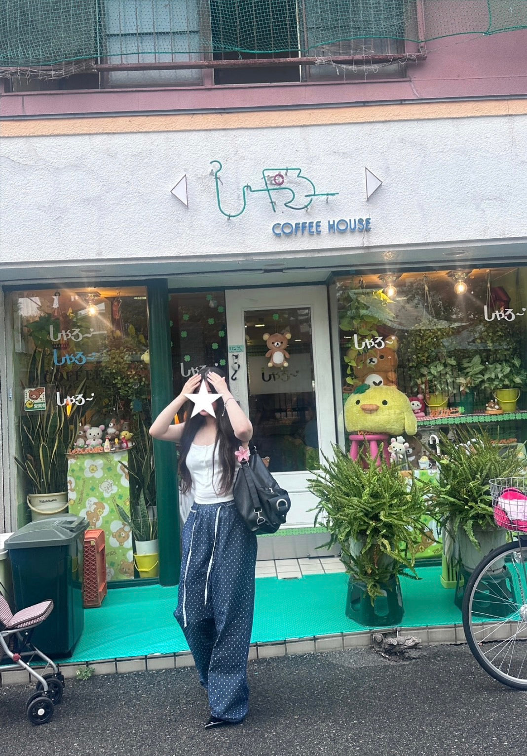 星総柄ライトスウェットパンツ BY-001