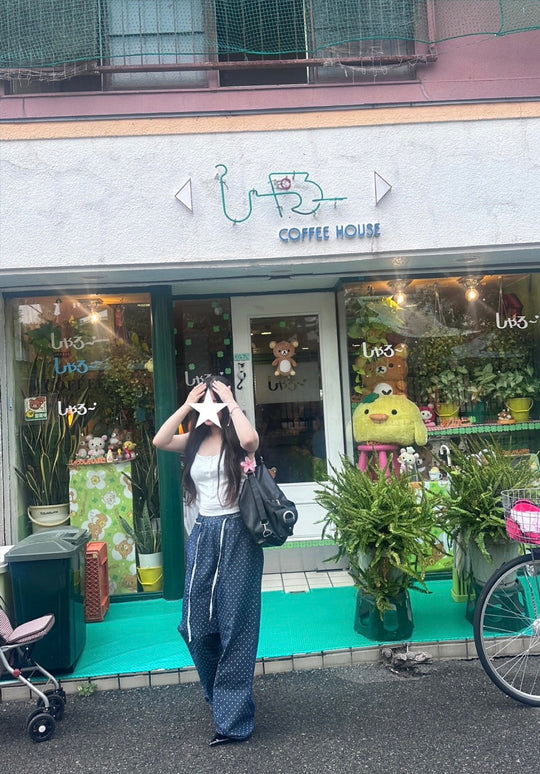 星総柄ライトスウェットパンツ BY-001