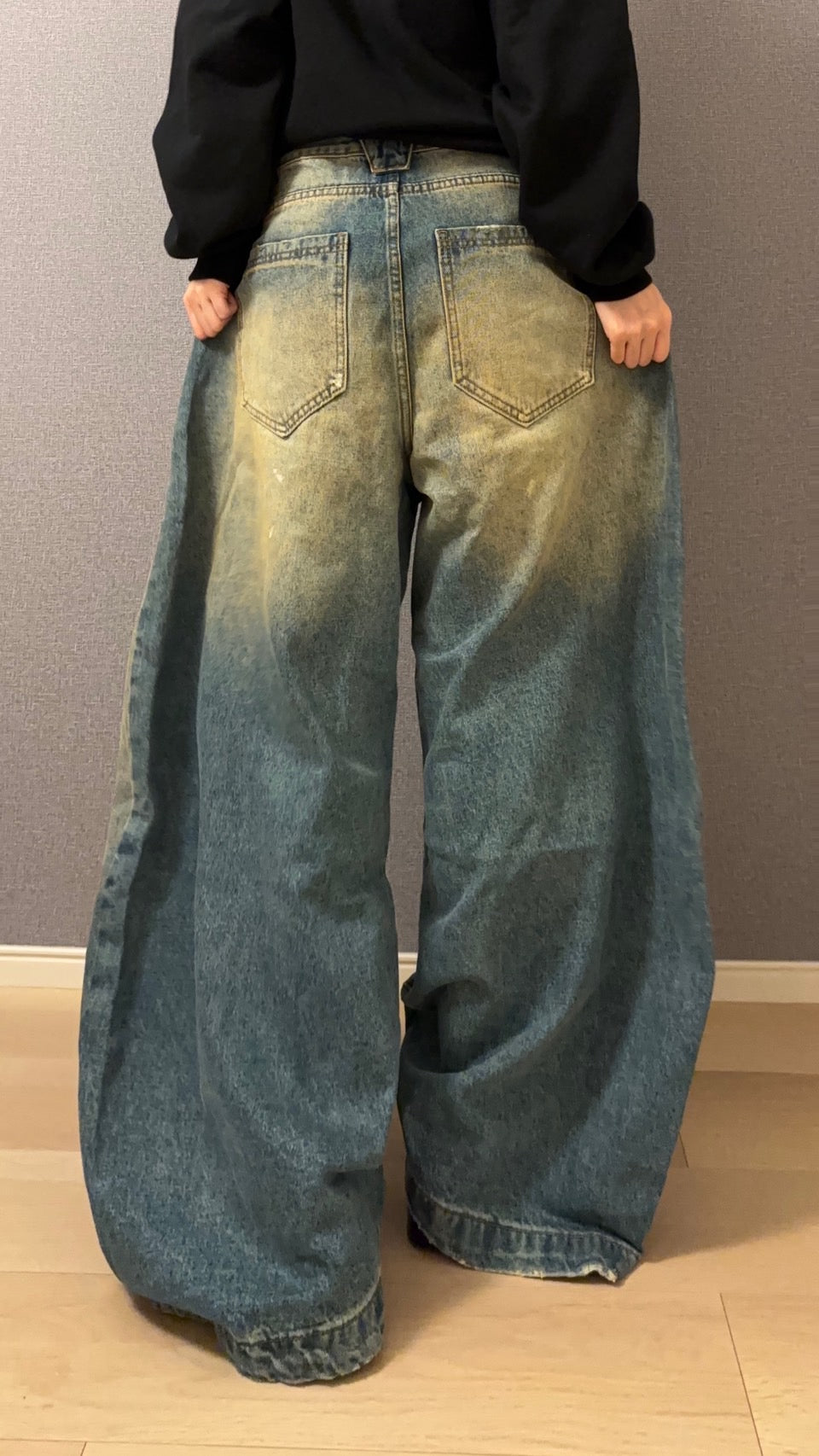 グランジウォッシュ ユーズドルックデニム s0814m-20