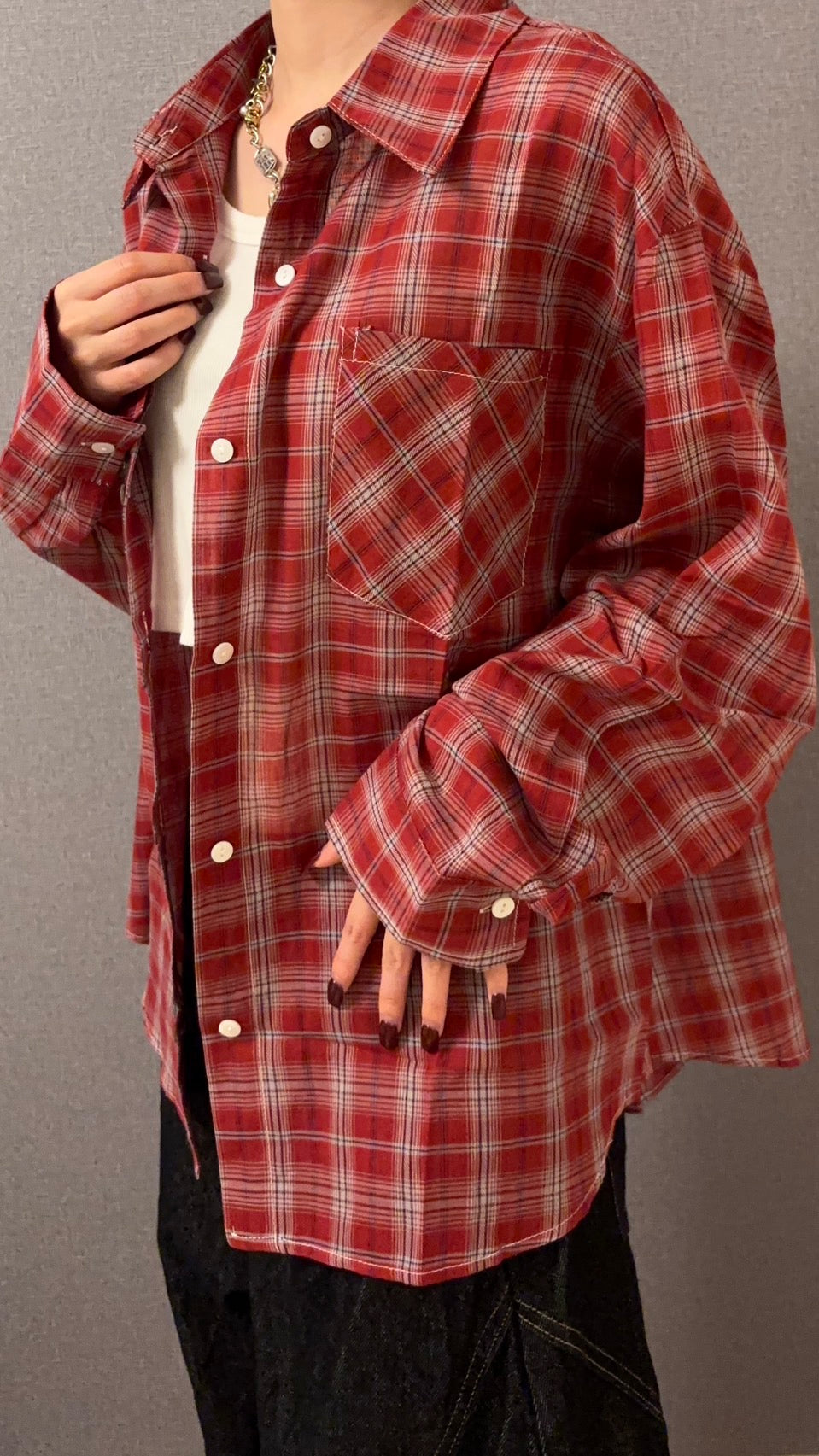 ヴィンテージライク チェックシャツ s0814m-21