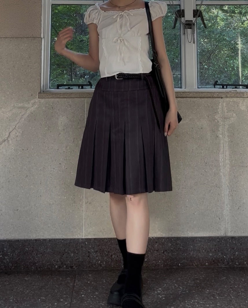 Aラインプリーツスカート UI-002