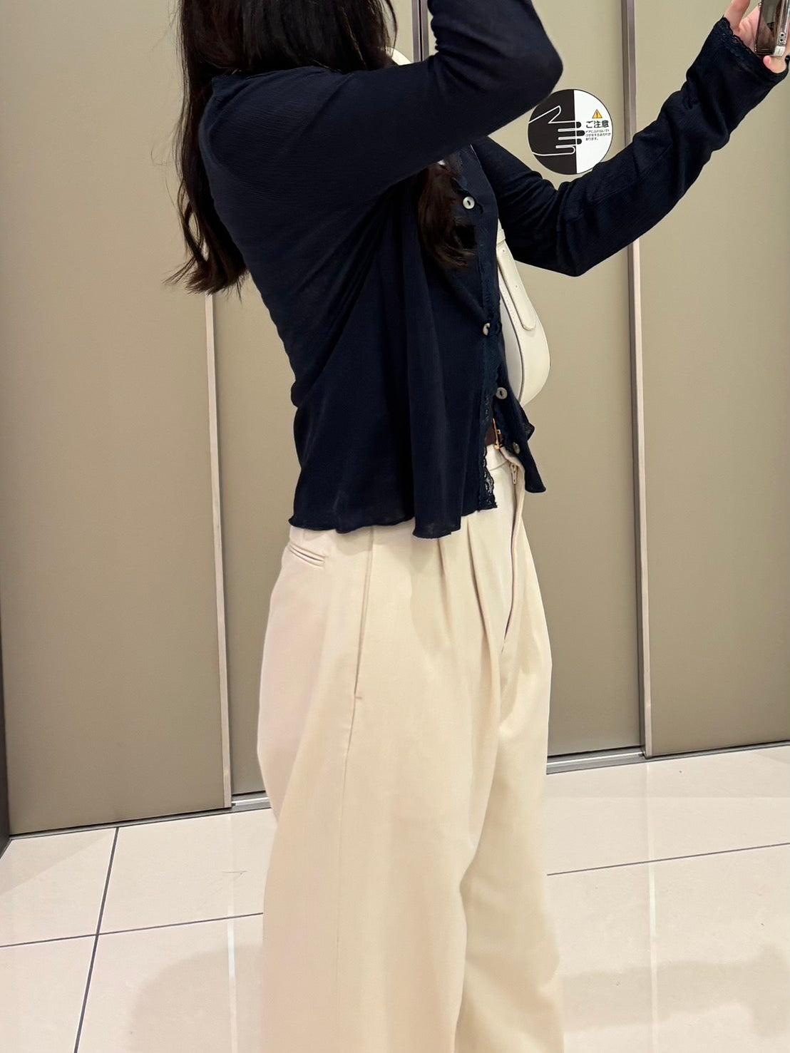 レースライトニットカーディガン CLG001