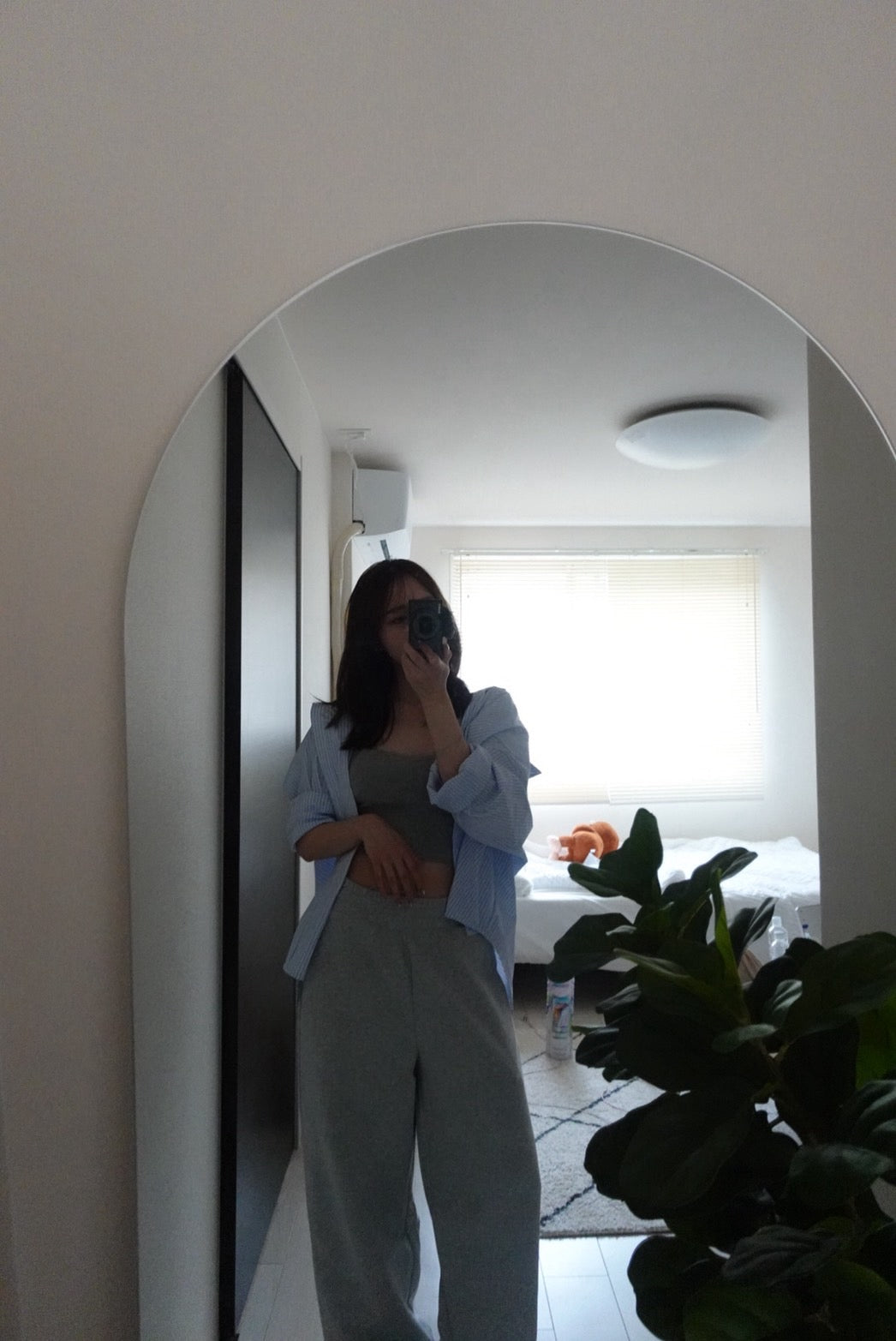 オーバーサイズストライプシャツ GR-002