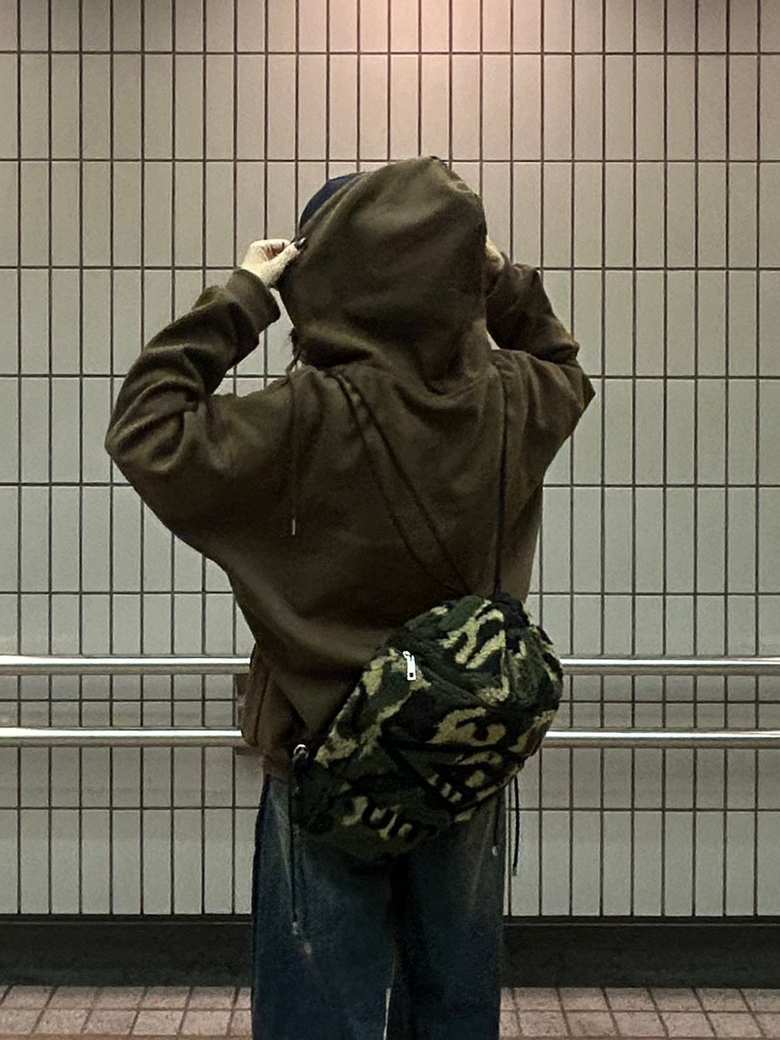 チェックライニング・ジップアップフーディー MI-12