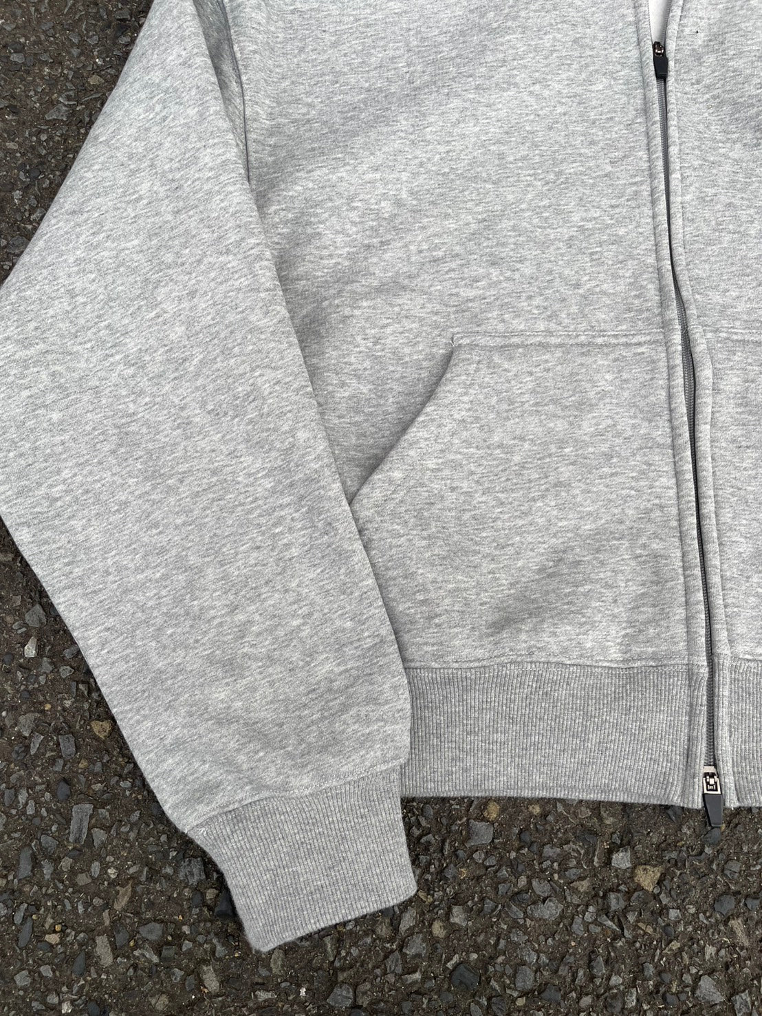 ボクシーフィット裏起毛ジップパーカ YMA-001