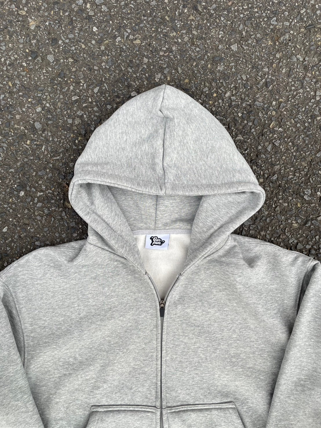 ボクシーフィット裏起毛ジップパーカ YMA-001