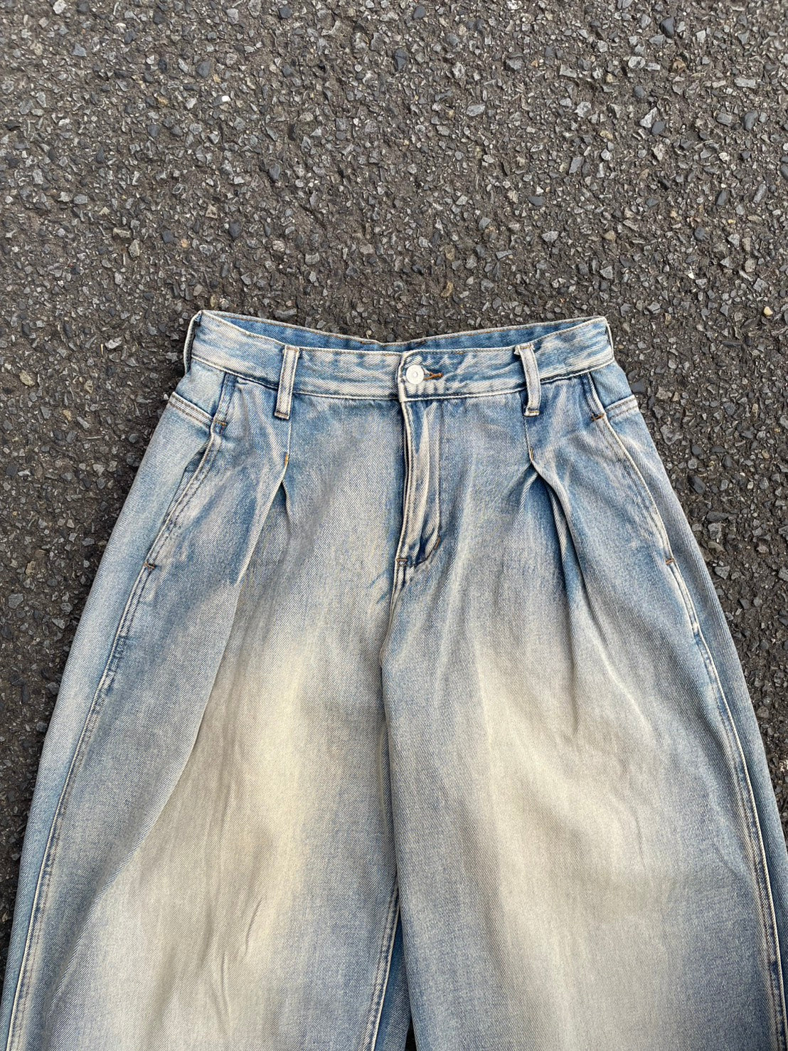 ヘビーウエイトバギーデニムパンツ YMA-004