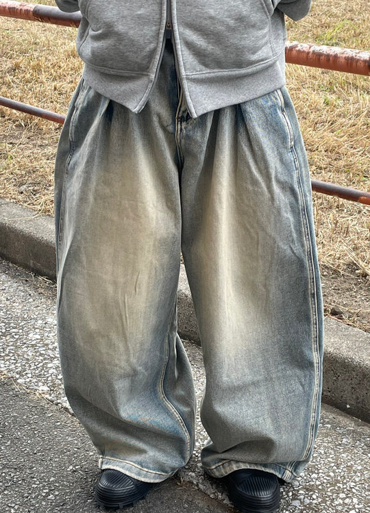 ヘビーウエイトバギーデニムパンツ YMA-004