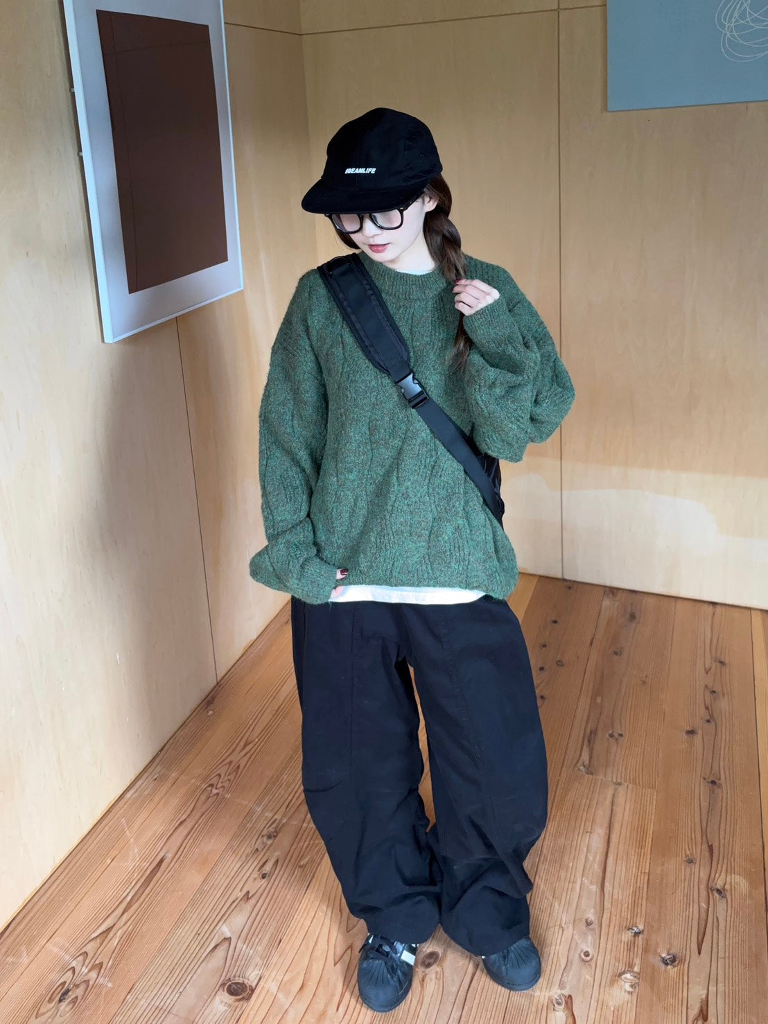 フォレストミックス ケーブルクルーニット SCK-022