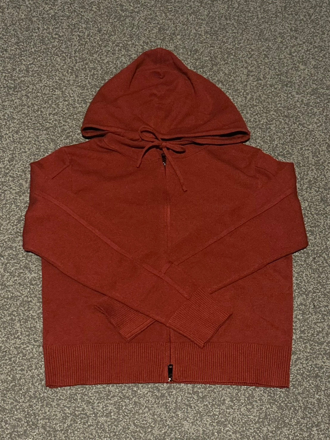 ルーズフィッドダブルジップニットパーカー MI-19