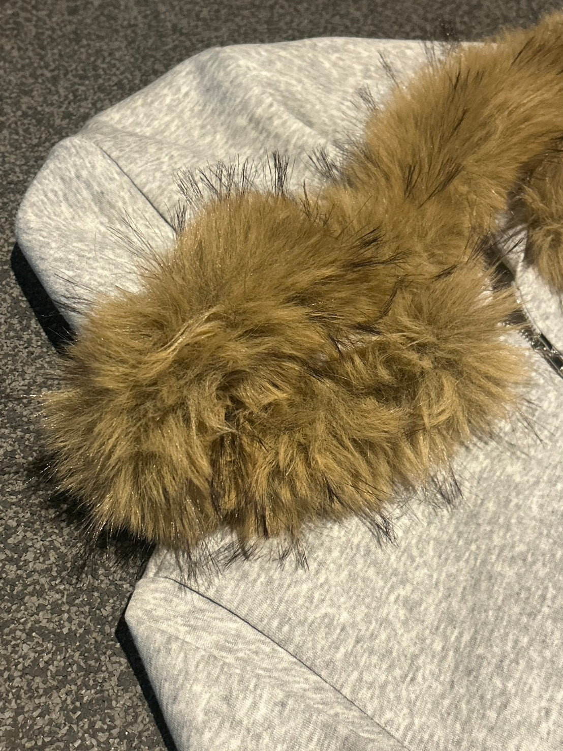 フェイクファー フーディジップブルゾン MI-18