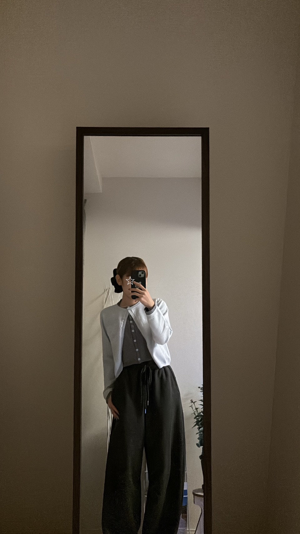 フェイクレイヤードクルーニットカーデ RIM-005