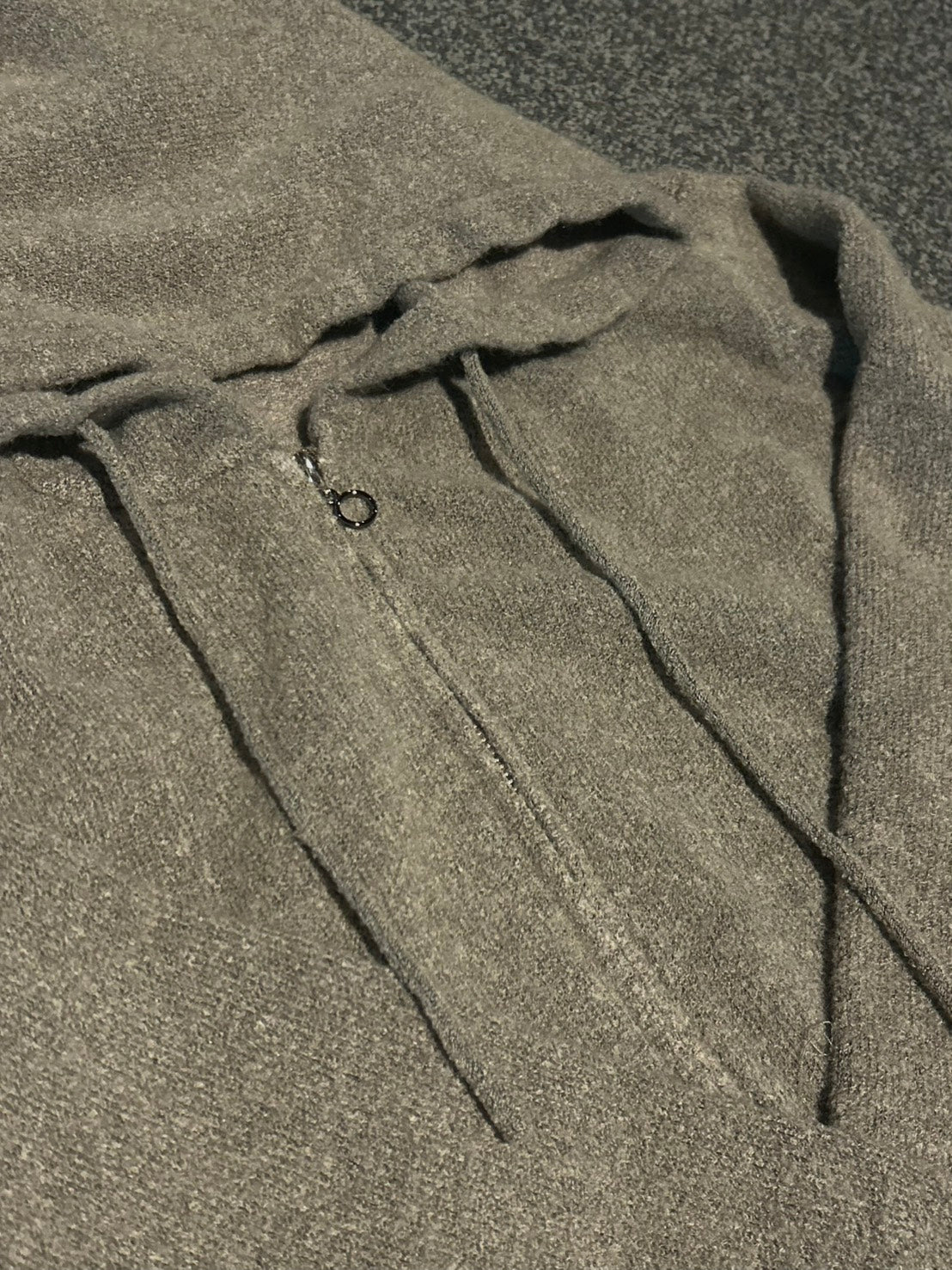 スモーキーカラー薄手フーディニットカーデ MI-22