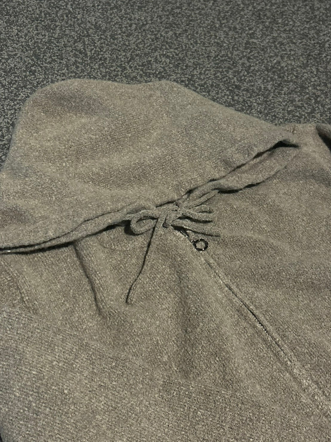 スモーキーカラー薄手フーディニットカーデ MI-22