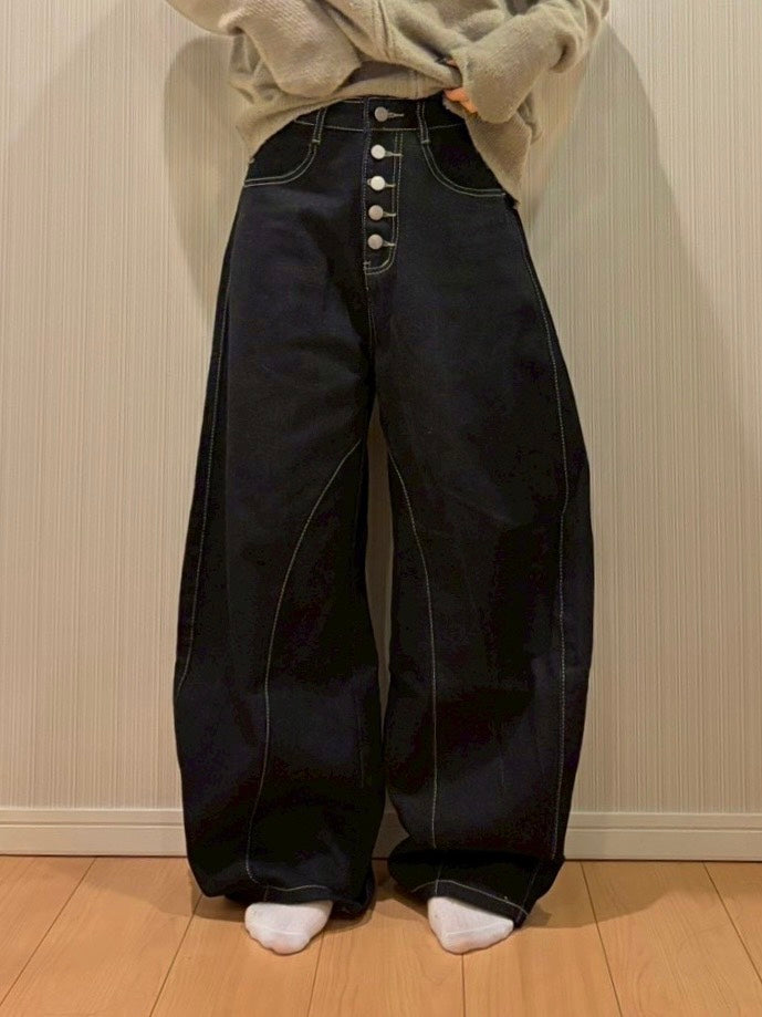 ステッチラインバルーンデニム MI-026