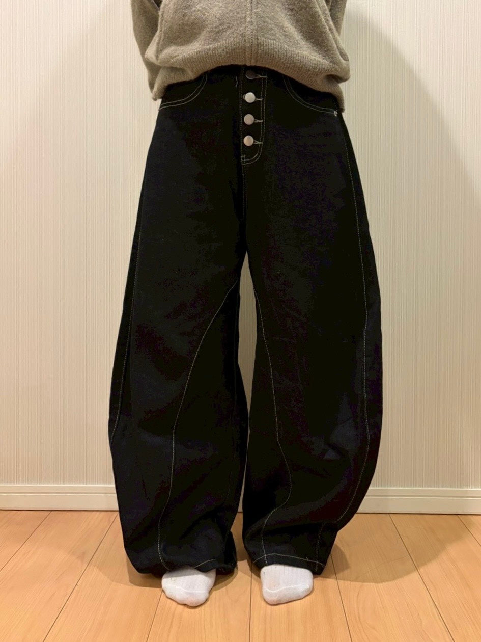 ステッチラインバルーンデニム MI-026